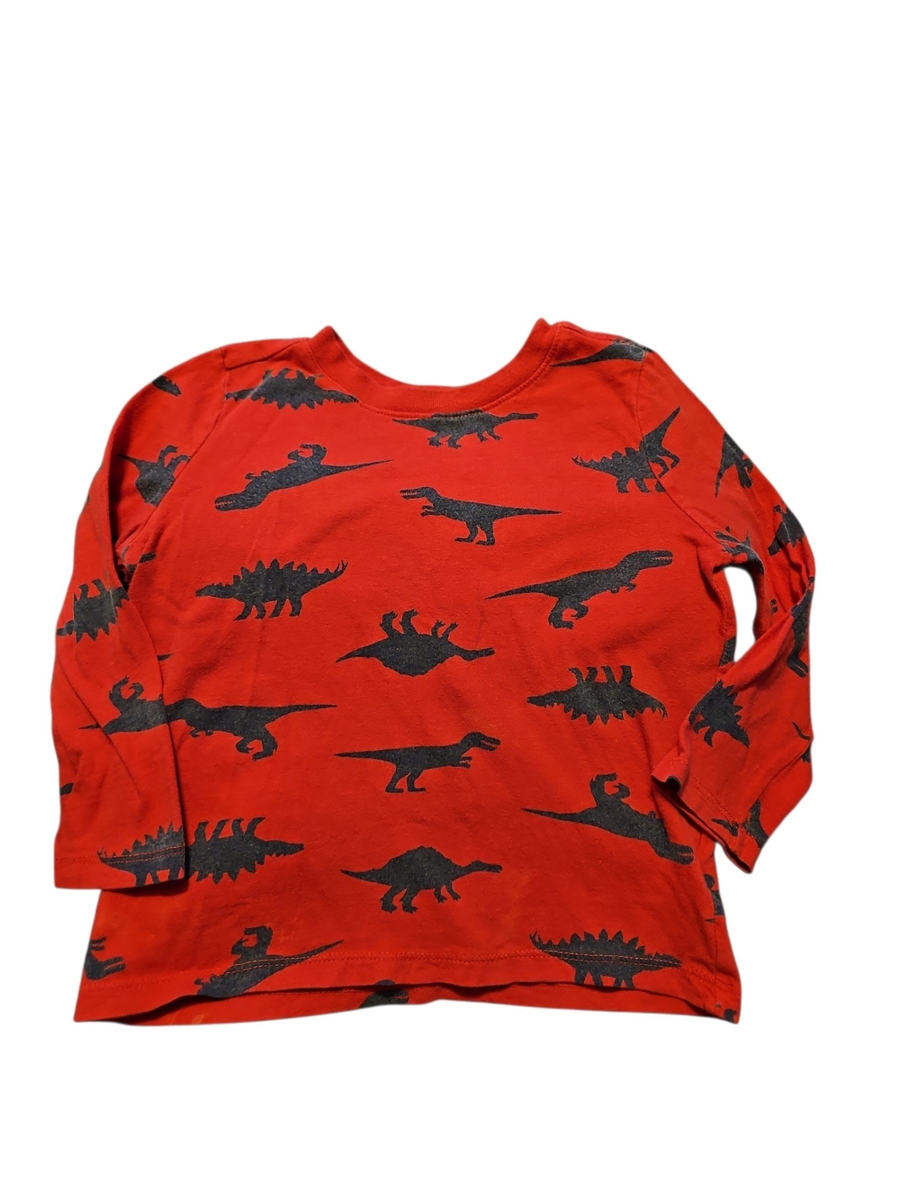 Kids Red Dinosaur Print Long Sleeve Tee Old Navy Size 3t